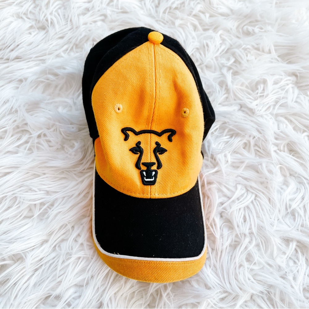 UCCS Colorado Springs Hat Black Gold Embroidered Adjustable Cap